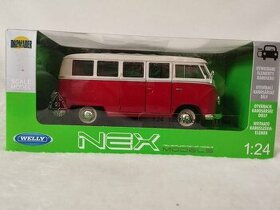 Welly 1:24 VW 1963 T1 Bus (light red)
