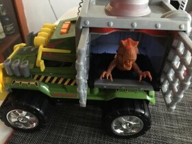 Dinosauří auto - auto na převoz dinosaurů+ lampička dino