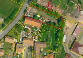 Prodej stavebního pozemku 1230 m2 v obci Komárov - 1