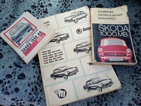 Návod + katalog dílů Škoda 1000MB, 1100, MBX, MBG, Deluxe