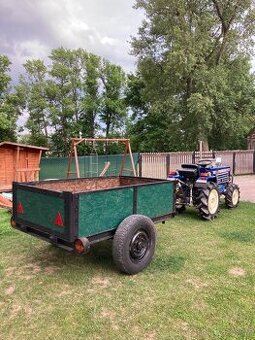Vlek za malotraktor, vlečka, vyvážečka, bytelná konstrukce