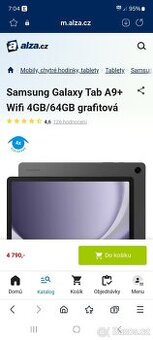 Tablet v záruce Samsung Tab A9+
