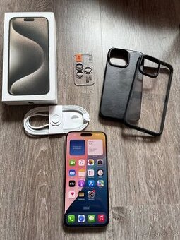 iPhone 15 pro MAX 256GB, přírodní titan