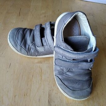 Kožené celoroční barefoot boty Baby Bare 28