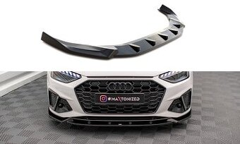 Spoiler pod přední nárazník Audi A4 B9 S-Line Facelift Maxto