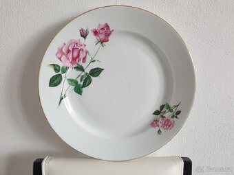 Růže Thun Vera porcelánový servírovací talíř retro