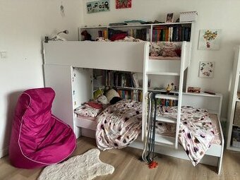 Prodám zánovní palandu s policemi a úložným prostorem