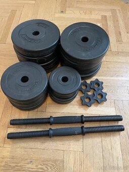 Jednoruční činky MOVIT, 2x 15kg