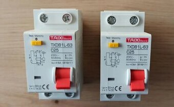 Proudový chránič 2P 25A /30mA, nové kusy