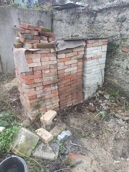 Pálené cihly očištěné