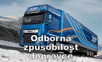 Odpovědný zástupce / odborná způsobilost dopravce