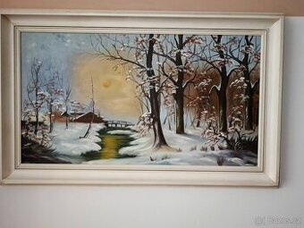 Obraz malba ze 70.let