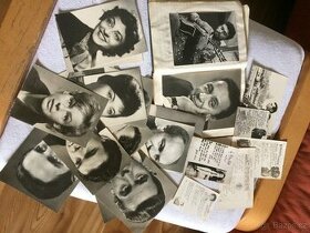 Pohlednice herců a zpěváků