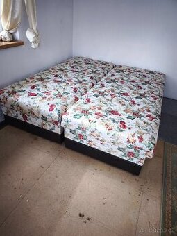 2x nova postel s úložným prostorem Landscape masiv - 1