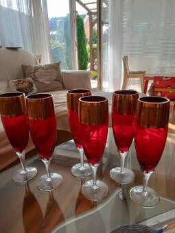 Rubínové skleničky