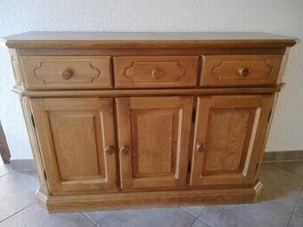 Komoda, příborník - rustikální dub, délka 120 cm