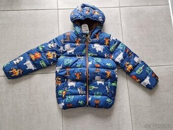 Nová zimní bunda Next, vel.122, voděodolná