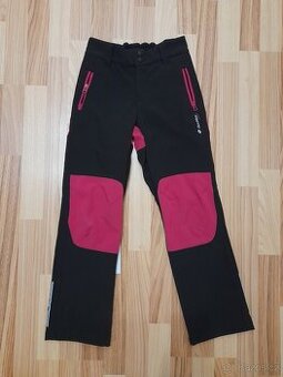 Softshellové kalhoty s fleecem, zateplené vel. 140/146