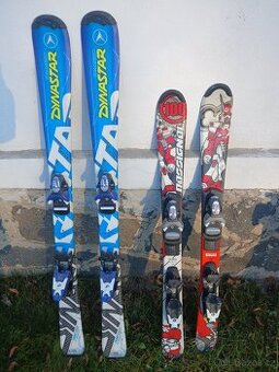 Prodám dětské lyže 100cm a 120cm