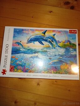 Puzzle delfíní rodinka 1500 dílků