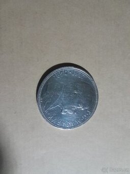 Stříbrná mince TGM 20 Kč 1937