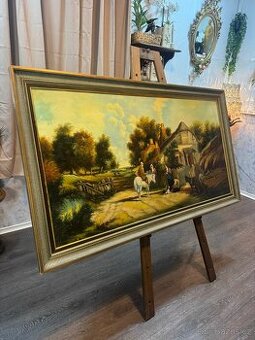 Olej na plátně - Venkovská scéna (141056)