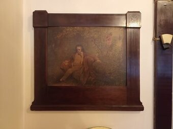 Obraz Beethovena v masívním rámu