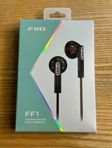 Fiio FF1 Black sluchátka 3,5mm, měniče 14.2mm, Hi-Res, NOVÁ