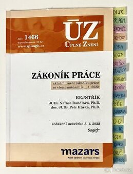 Zákoník práce - ÚZ 1476