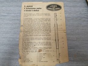 Jawa 250-350 - II dodatek návodu 1957 - 1