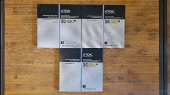 3x TDK LX35-180M,1100m 26cm ALU NAB TDK cívka - 1
