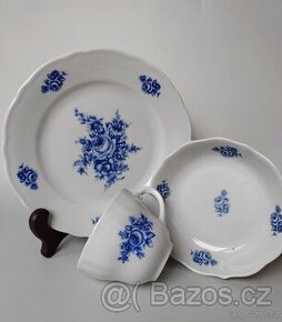 Starožitné porcelánové snídaňové trio Bavaria Porzellan 1918