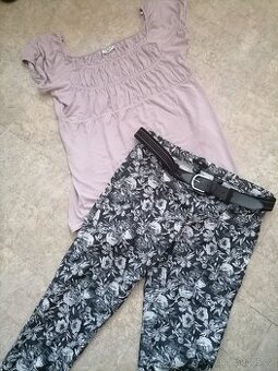 Džíny, džegíny, H&M vel. L - 1