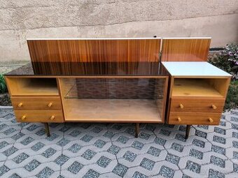 Komoda + noční stolek Mojmír Požár - 60. léta