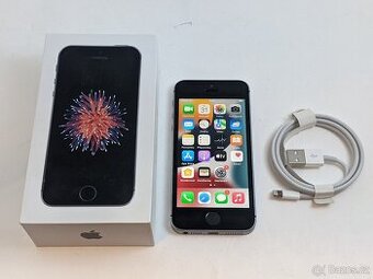 iPhone SE 32gb black. Baterie 97%. Záruka 6 měsíců.
