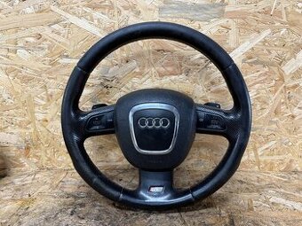 KOŽENÝ MULTIFUNKČNÍ VOLANT S PÁDLY AUDI Q7 S-LINE