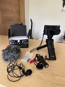 Sony DSC-RX100 VII + Rode VideoMicro + grip Sony GP-VPT2BT - 1