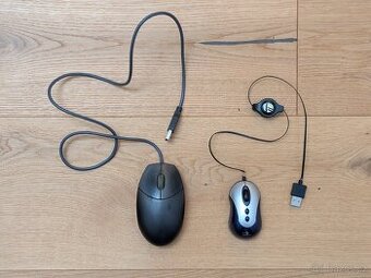 Dvě optické USB myši