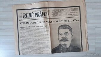 Rude Pravo 1953, umrti Stalina