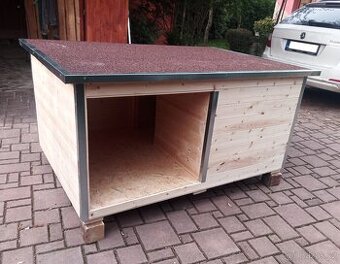 Bouda pro psa s terasou (Palubky/OSB), 6 velikostí