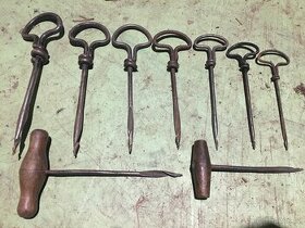 Řezbářské ruční vrtáky 9ks