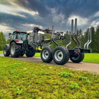 Prodám vyvážecí vlek PALMS s hydr.rukou PALMS