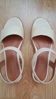 Sandály kožené béžové značka Tamaris