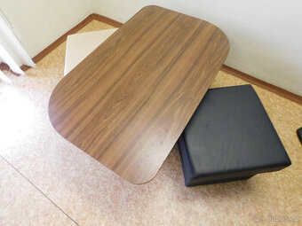 Konferenční stolek+2 bobky s úložným prostorem