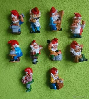 Kinder figurky -sada Trpaslíci řemesla vč. ševce a kameníka