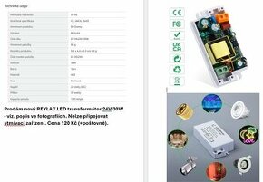 Transformátory REYLAX LED