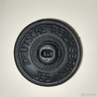 skleněný knoflík REICHSBAHN (Orlice) – JFS – Zrenovováno