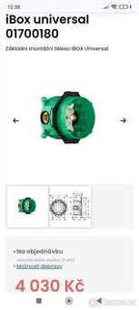 Podomítková baterie