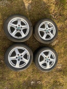 ALU kola + letní pneu 195/50 R15