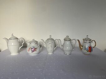 Porcelánové konvice – Thun, Czechoslovakia, retro